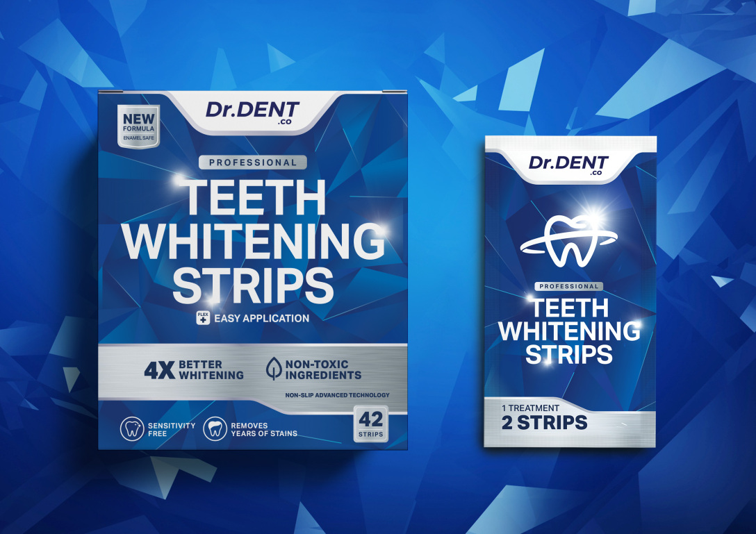 香港合子品牌設計作品 英國品牌Dr.DentTeeth Whitening Strips古田路9号品牌创意/版权保护平台