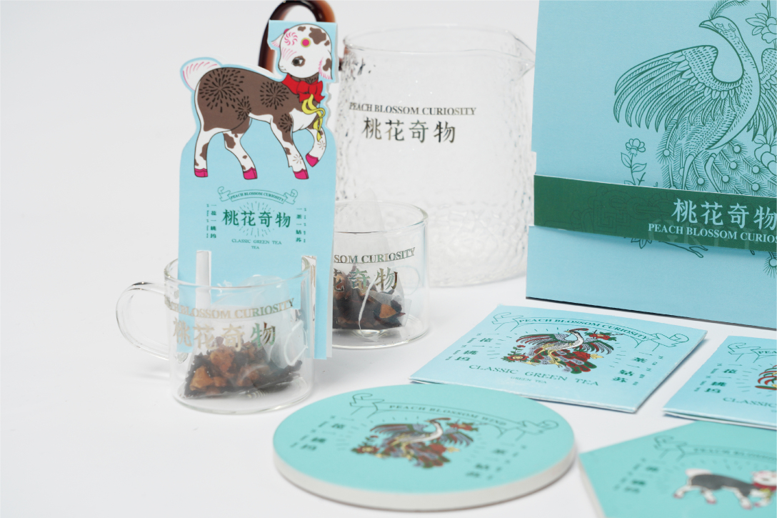 桃花坞文创之桃花奇物创意茶包设计