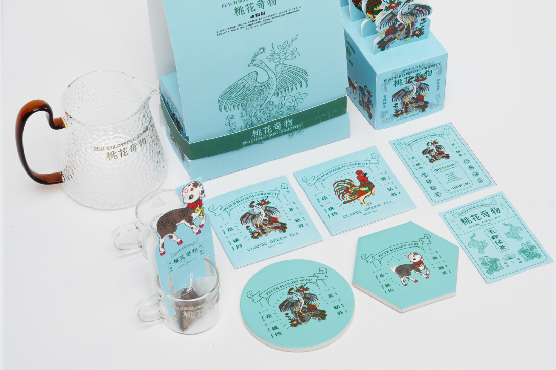 桃花坞文创之桃花奇物创意茶包设计