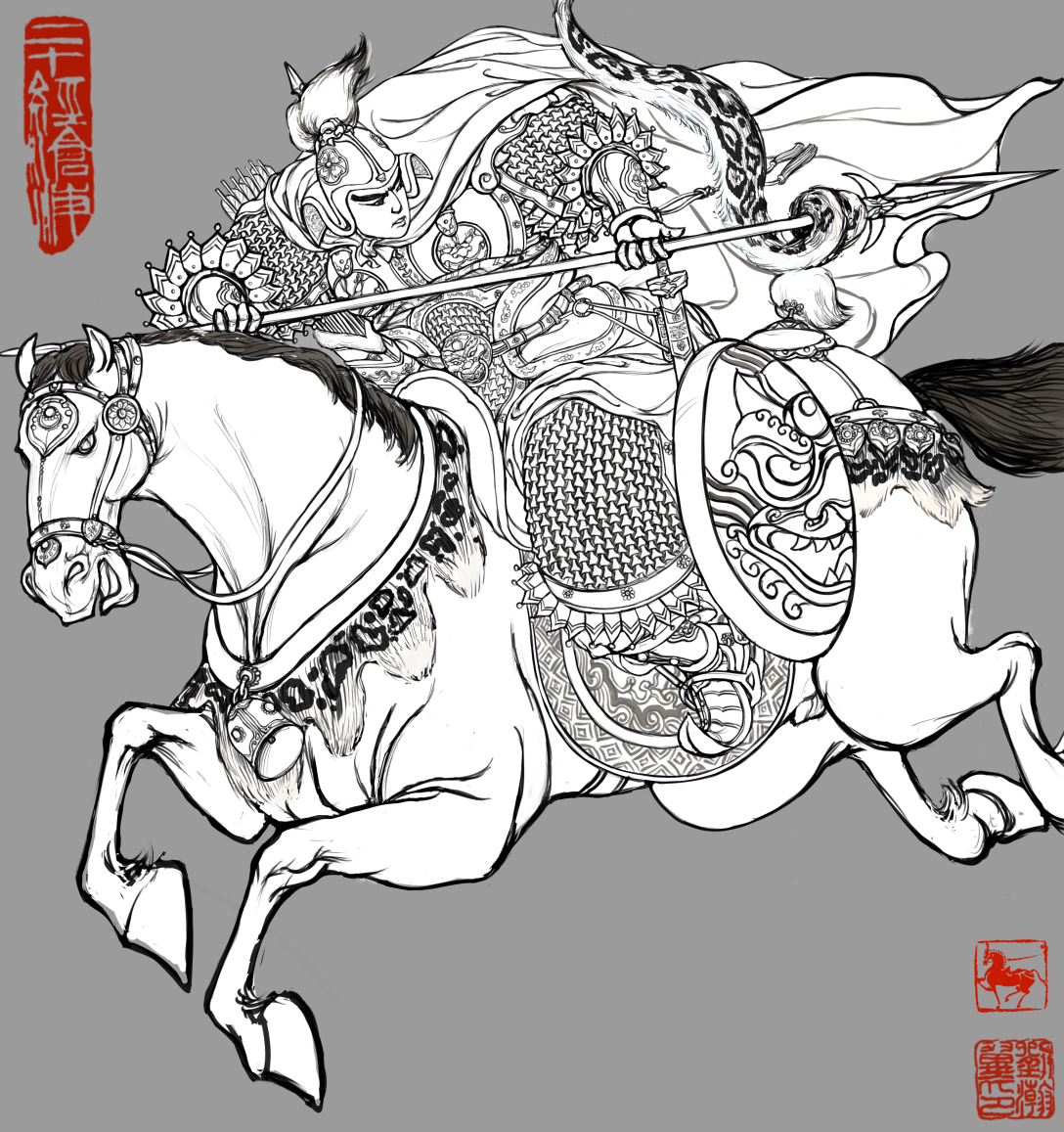 中国传统武将绘本