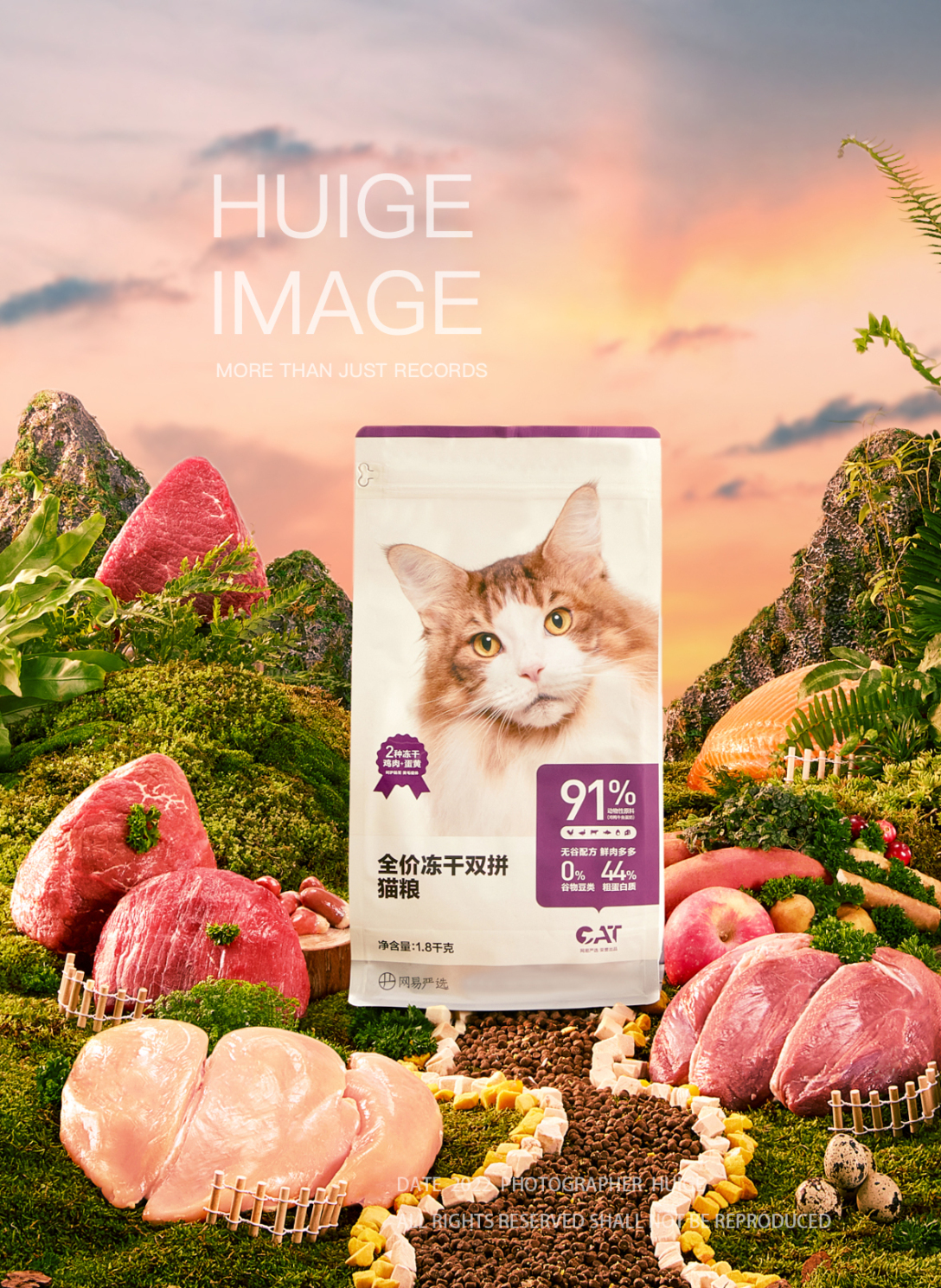 网易严选宠物食品猫粮拍摄-古田路9号-品牌创意/版权保护平台