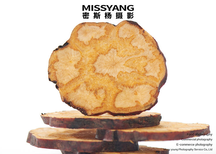 何首乌切片拍摄