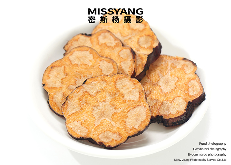 何首乌切片拍摄