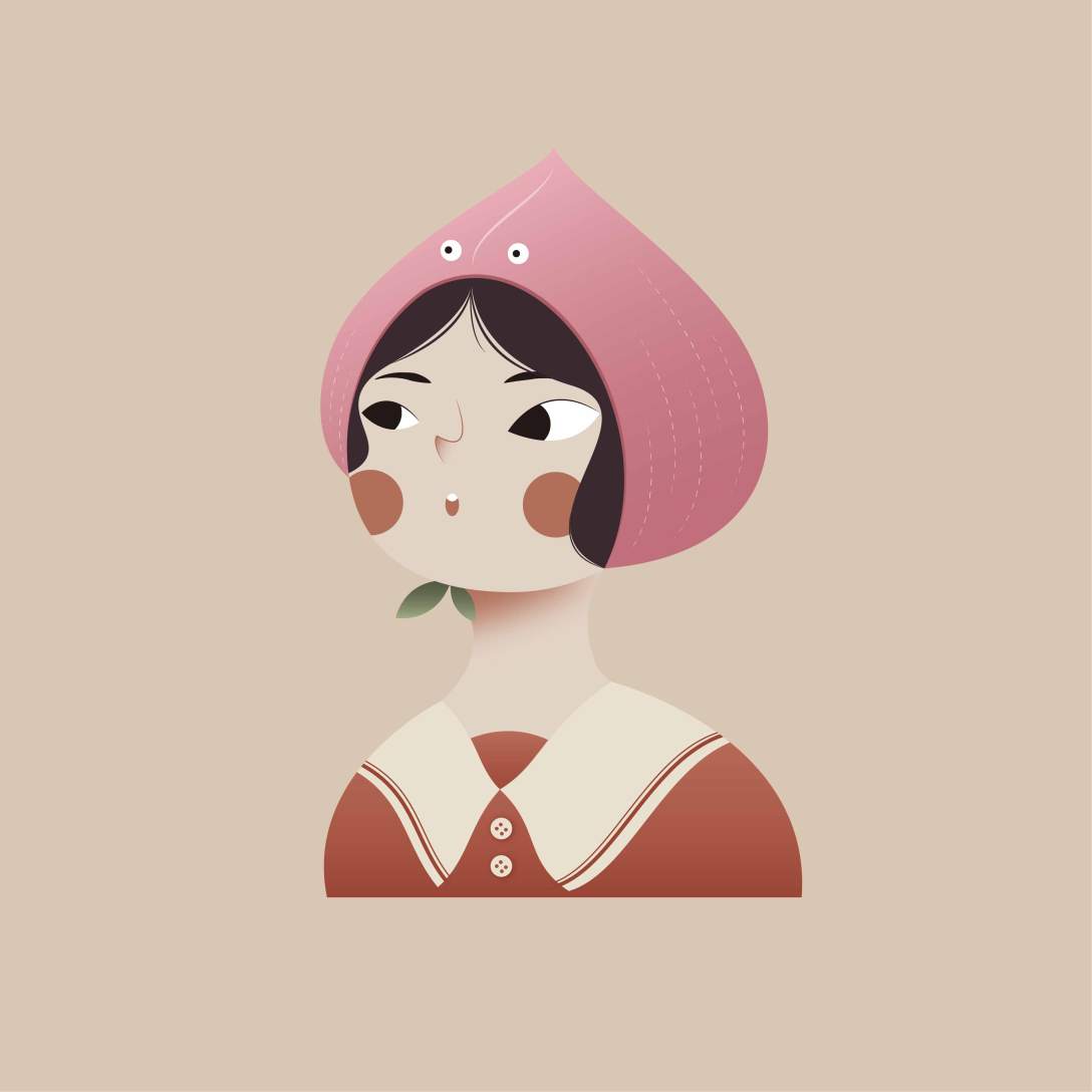 插画头像(帽蔸小朋友)-古田路9号-品牌创意/版权保护平台