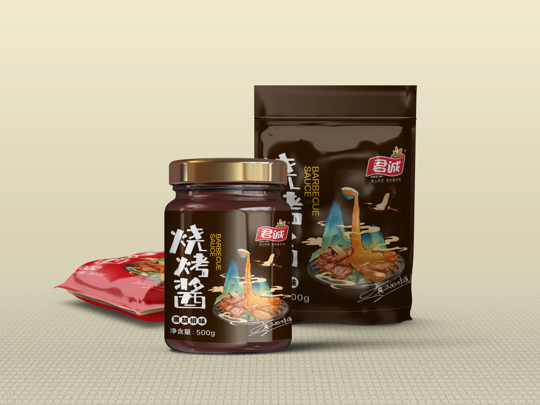 烧烤酱包装设计