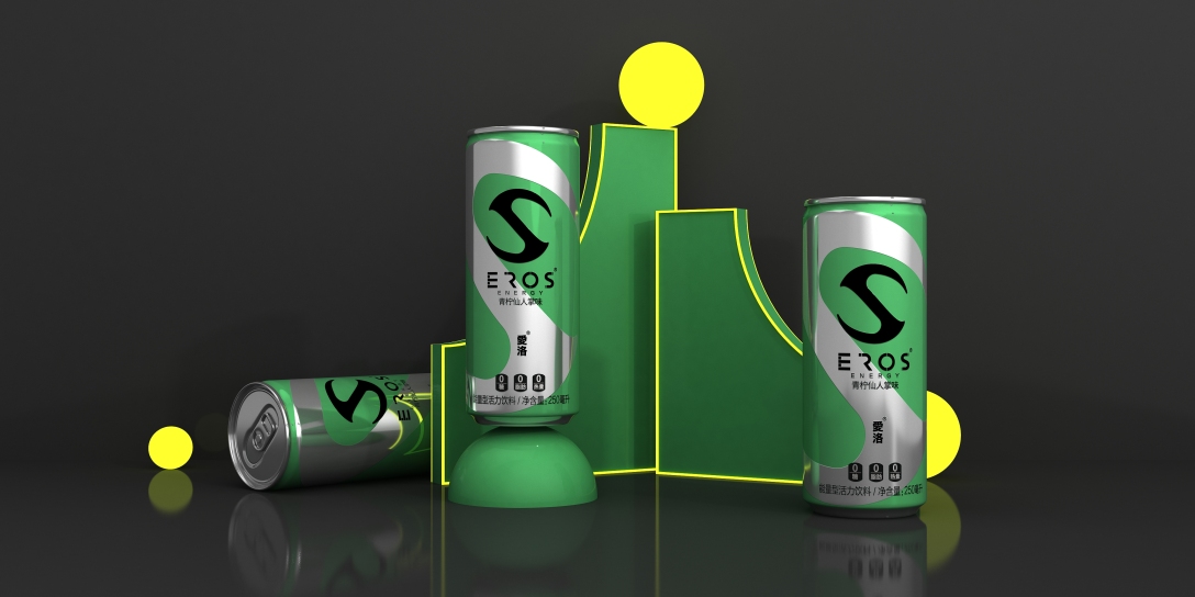 王思聪品牌 爱洛 青柠仙人掌味能量型活力饮料-古田路9号-品牌创意