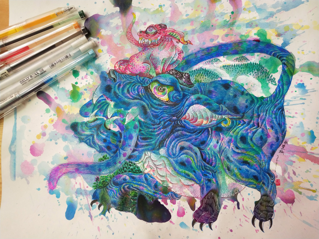 山海经异兽系列之诸犍