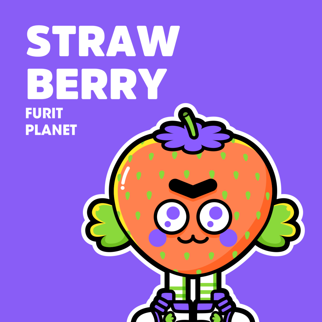 原创ip形象设计水果星球fruitplanet