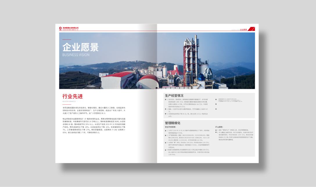 画册设计贵州西南水泥有限公司