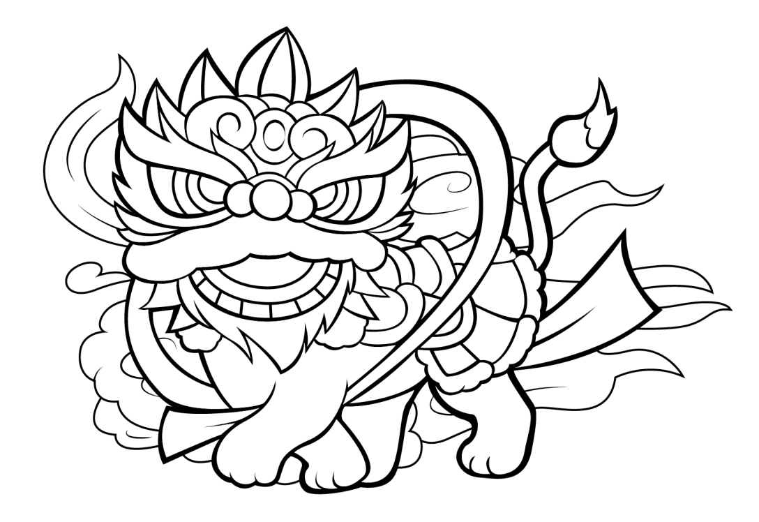 ai插画 | 国潮醒狮-古田路9号-品牌创意/版权保护平台