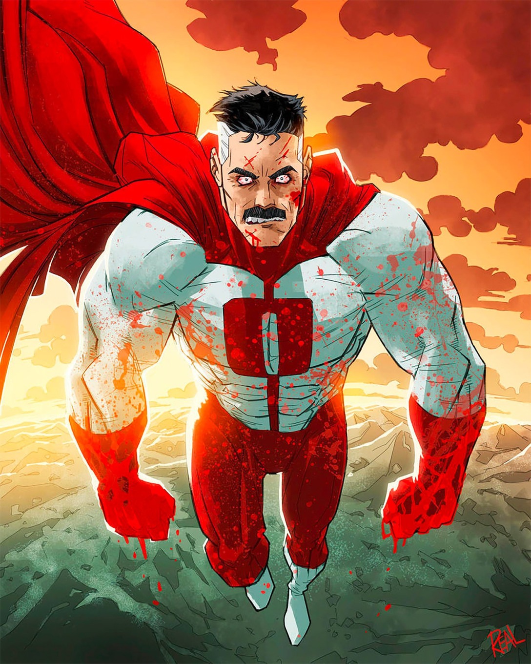 josereal超级英雄动漫人物插画作品