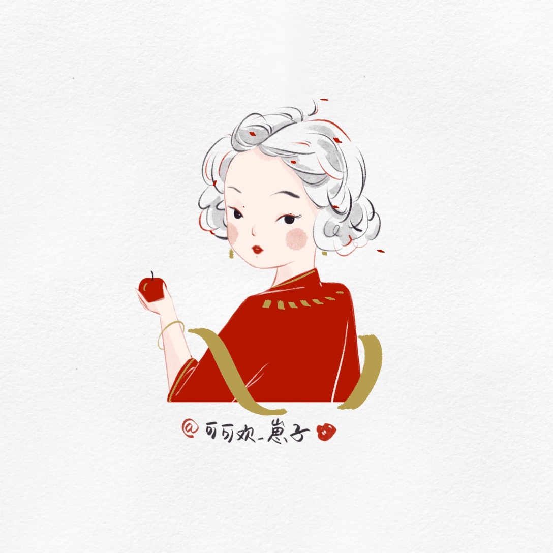 复古风民国少女插画