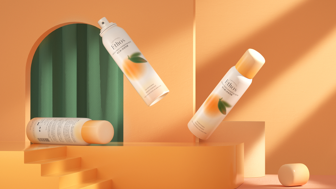 维c修复喷雾面膜包装设计