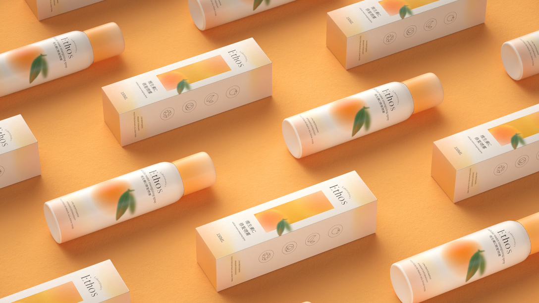 维c修复喷雾面膜包装设计