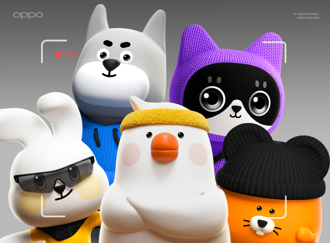 oppofindn3flip折叠屏萌宠动画壁纸