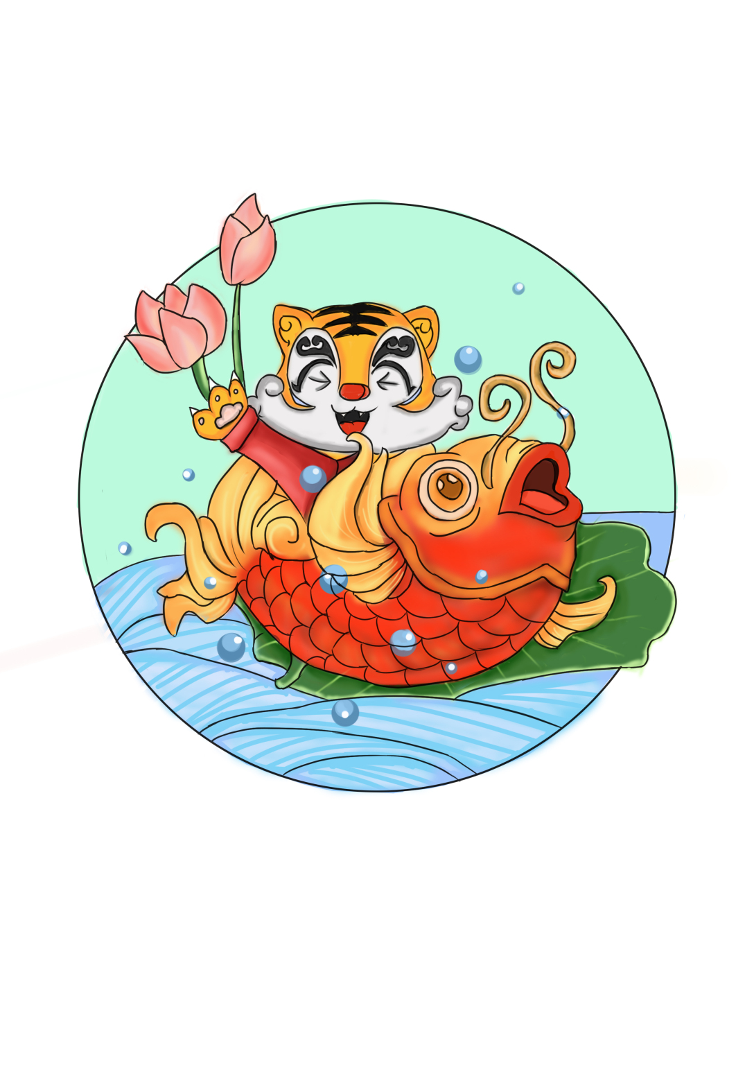 年年有鱼之中国年画图形创意与应用-古田路9号-品牌创意/版权保护平台