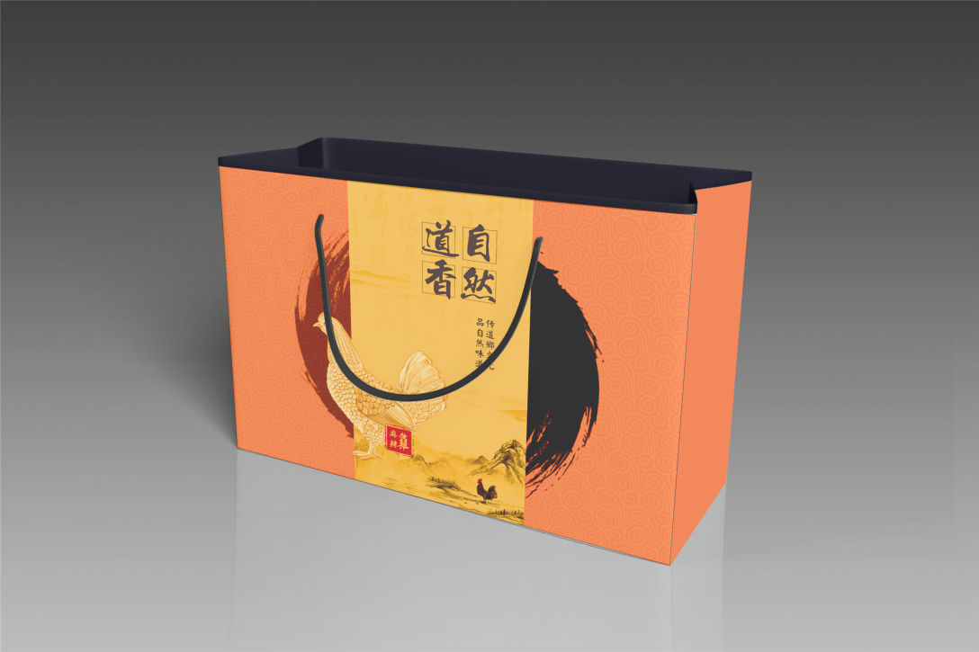 旅游景区烧鸡手提袋包装展示
