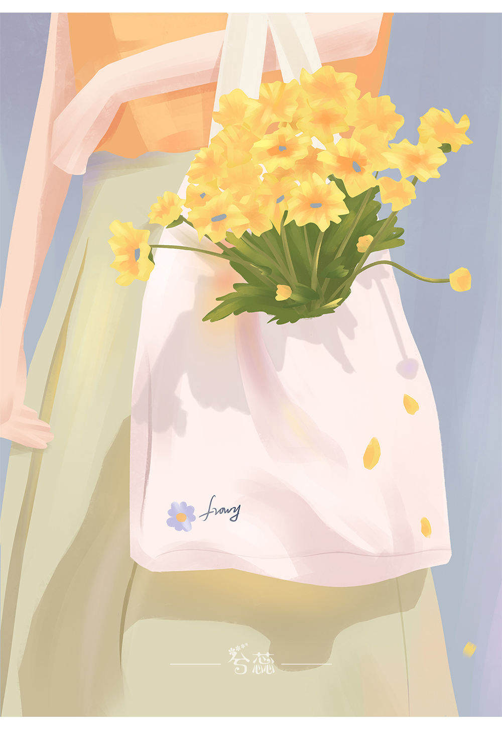 治愈系色彩风景插画