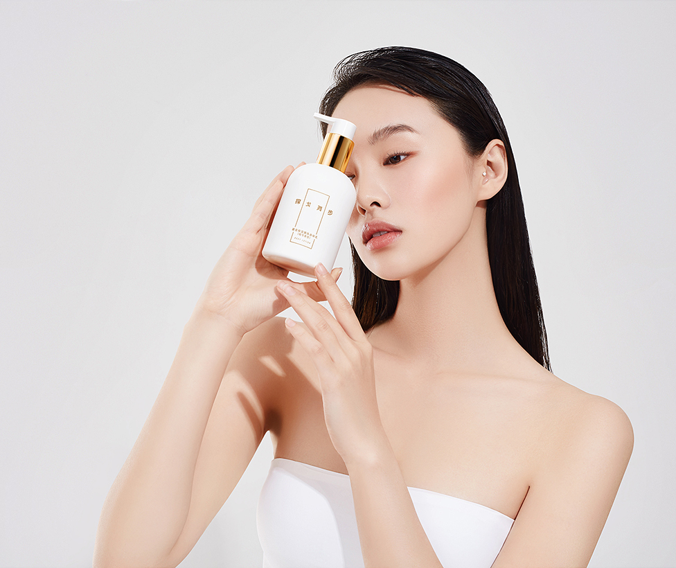 洗护美妆洗护产品静物场景摄影白底拍摄精修图