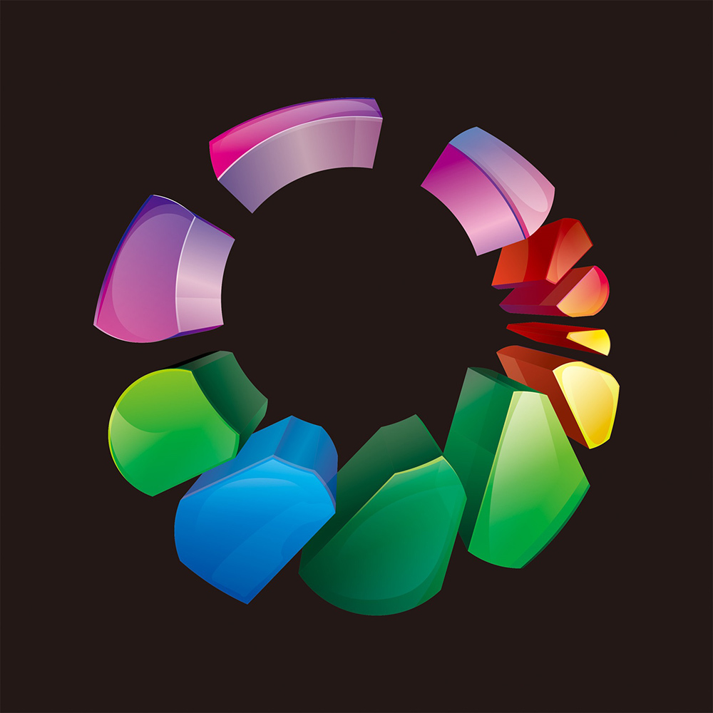 标志的cdr立体化 分层精细,可看清每个图层上的渐变与颜色 cdr格式,可