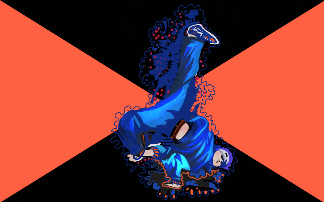 街舞插画/练习/酷炫街舞/酷炫街舞动作-古田路9号-品牌创意/版权保护