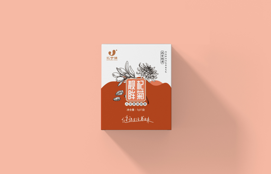 独角狮设计|八宝茶养生茶系列包装设计