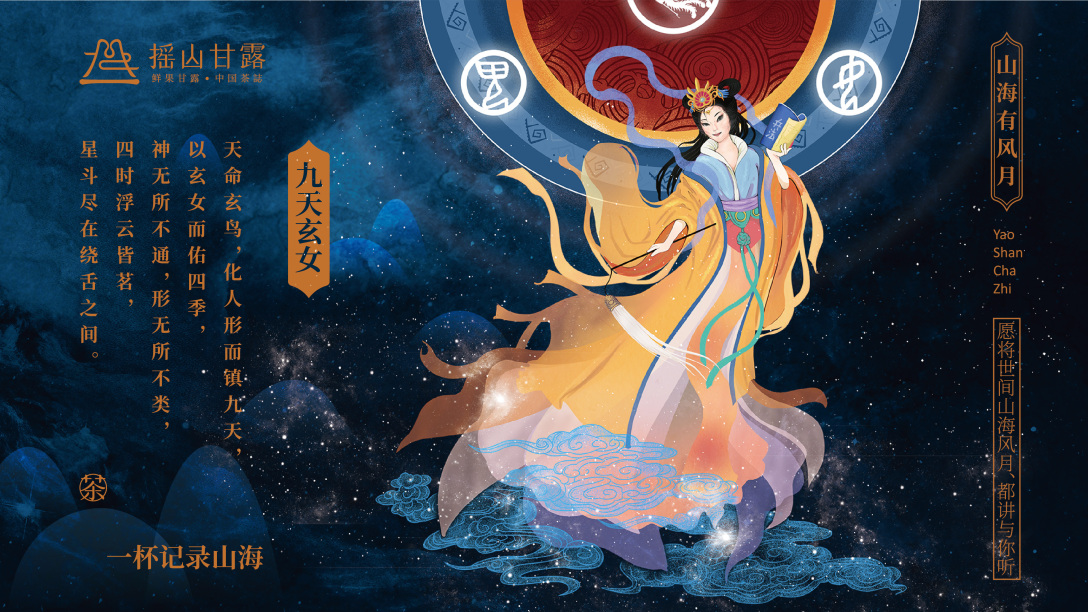 能详的经典神话仙怪形象,西王母,嫦娥,炎帝神农氏,巫山瑶姬,九天玄女