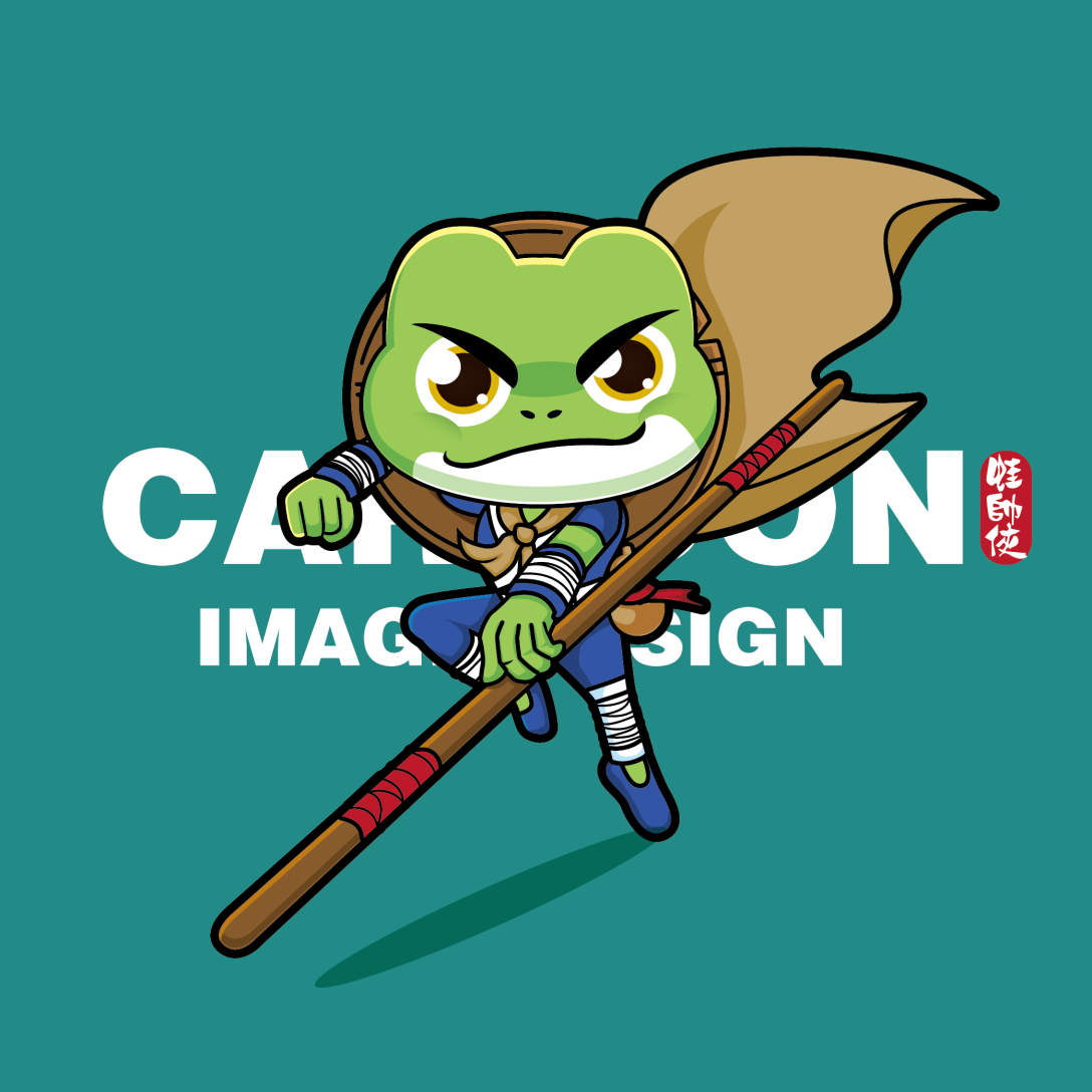 蛙帅侠logo设计