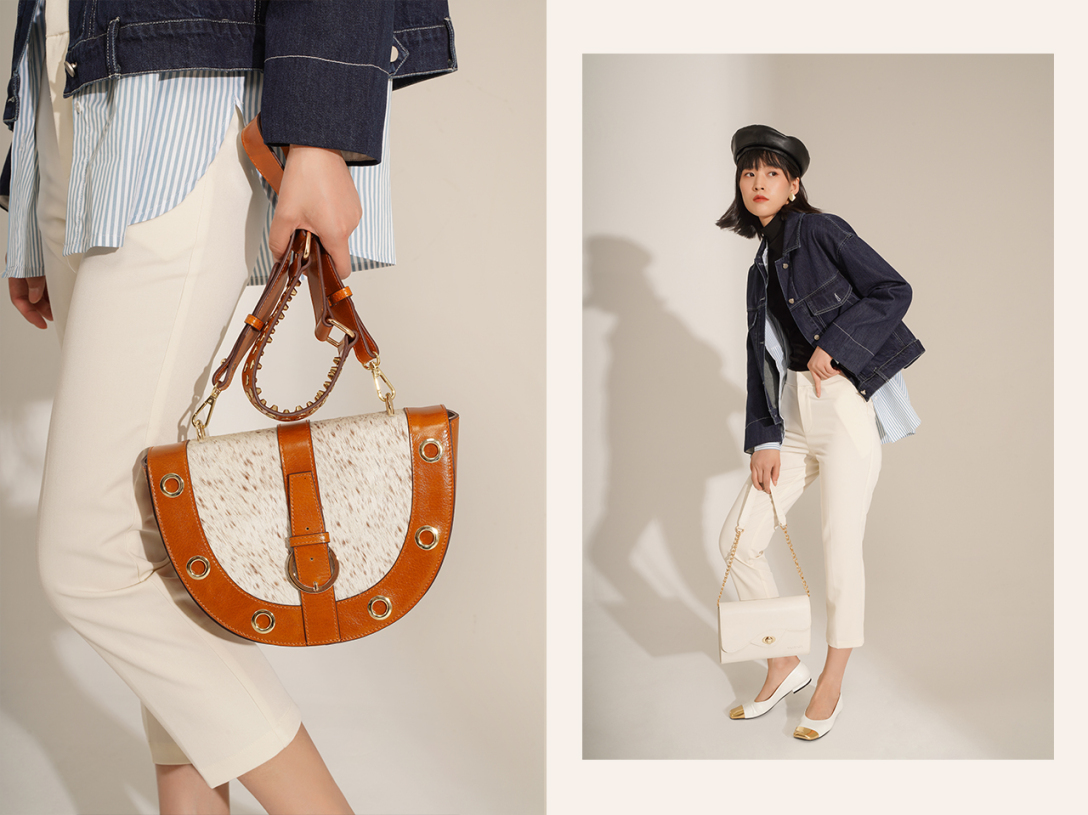 箱包摄影极简风女包模特拍摄