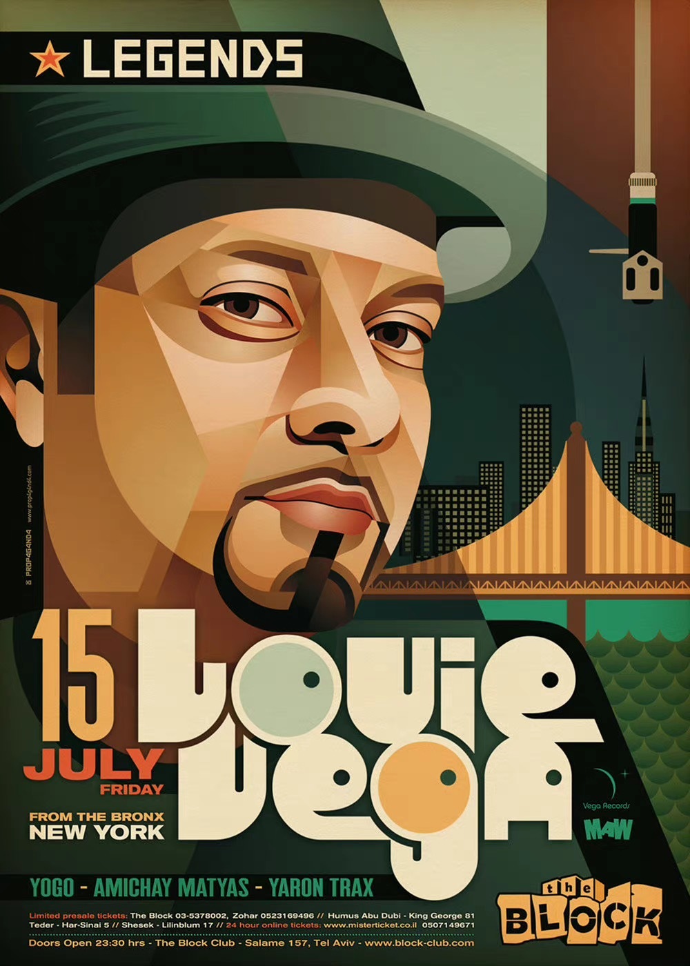 超酷的人物矢量插画海报-古田路9号-品牌创意/版权保护平台