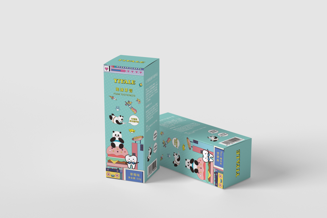 某 儿童牙膏盒包装设计-古田路9号-品牌创意/版权保护平台