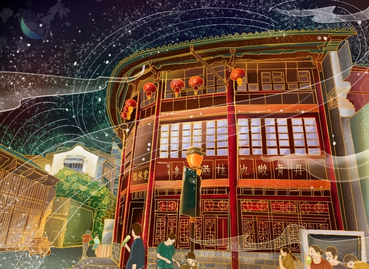 古城,,,这次练习以建筑为主,在上色上还有很多不足,还有很多地方要