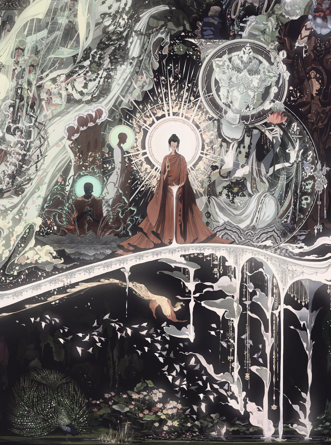 antonioreinhard佛教题材艺术插画