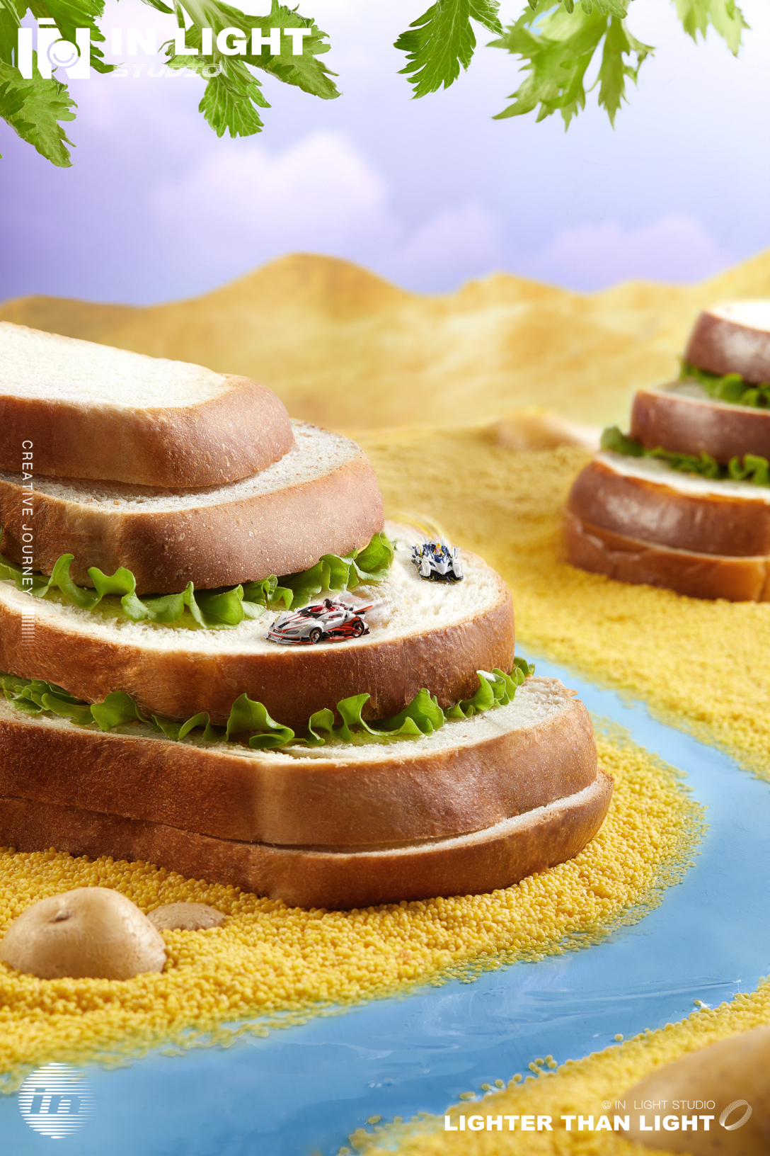 食材微缩造景 趣味摄影 #in light#-古田路9号-品牌创意/版权保护平台