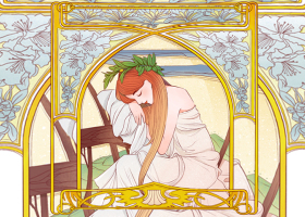 穆夏风插画-潘多拉的魔盒-古田路9号-品牌创意/版权保护平台