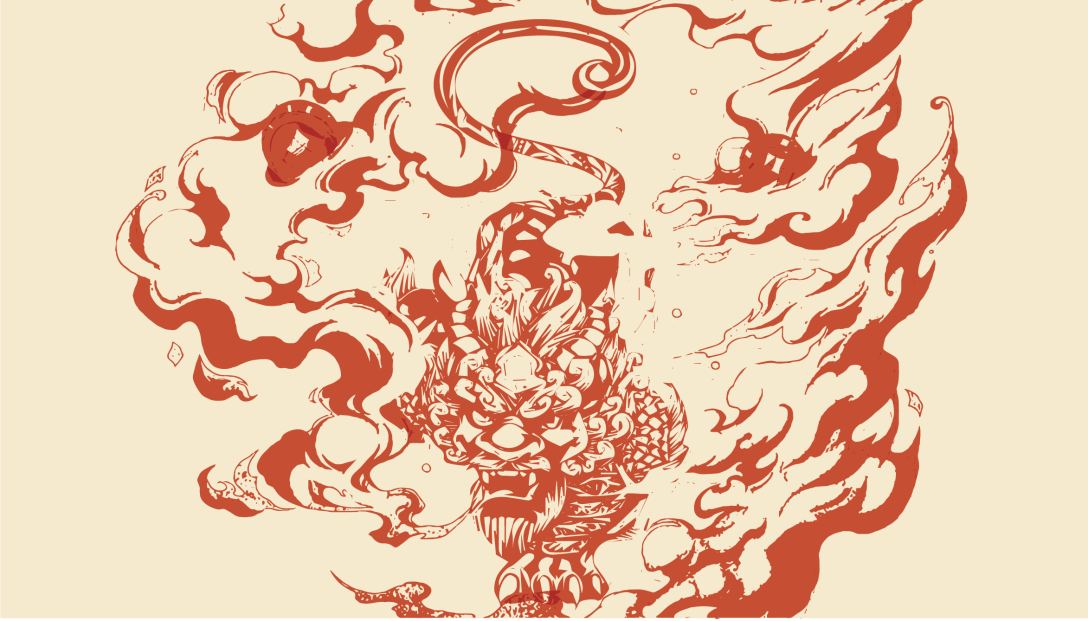 中国传统神话元素卡通类logo品牌延展设计