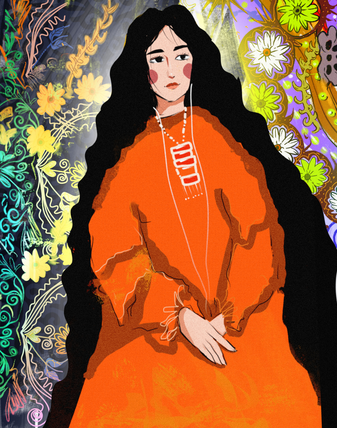 《哈萨克装饰画设计作品》