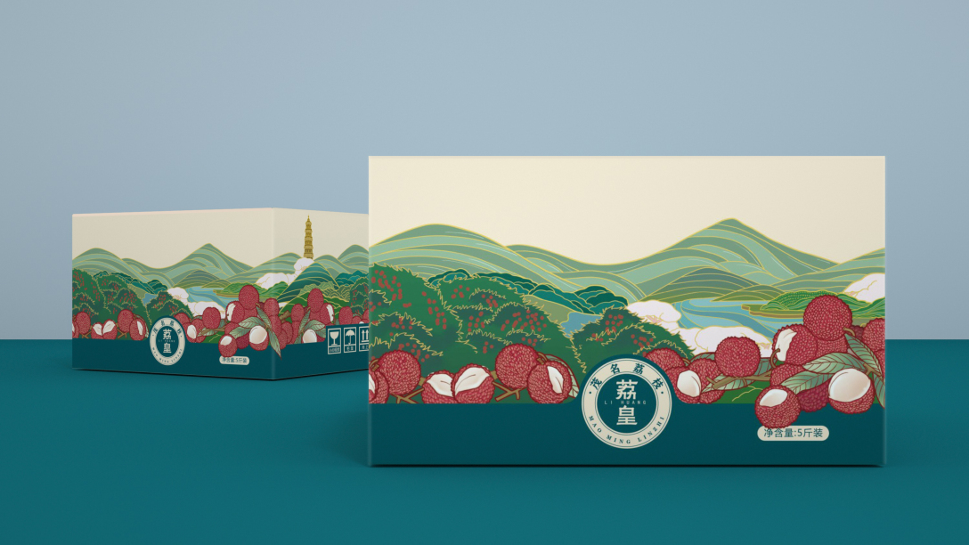 荔枝水果包装设计