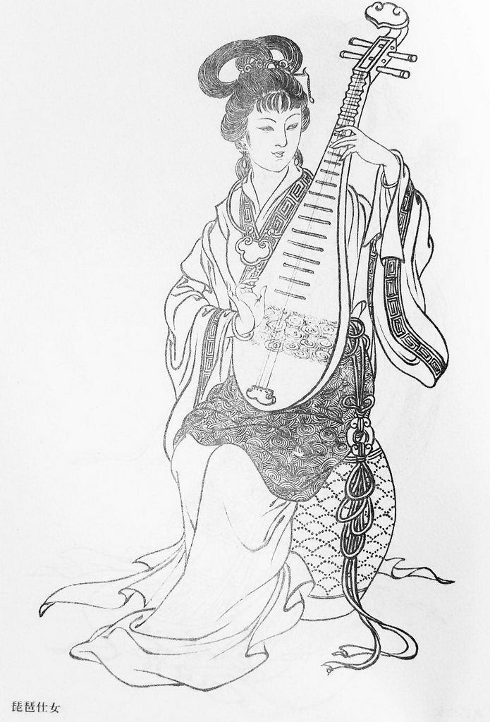 传统白描人物图1