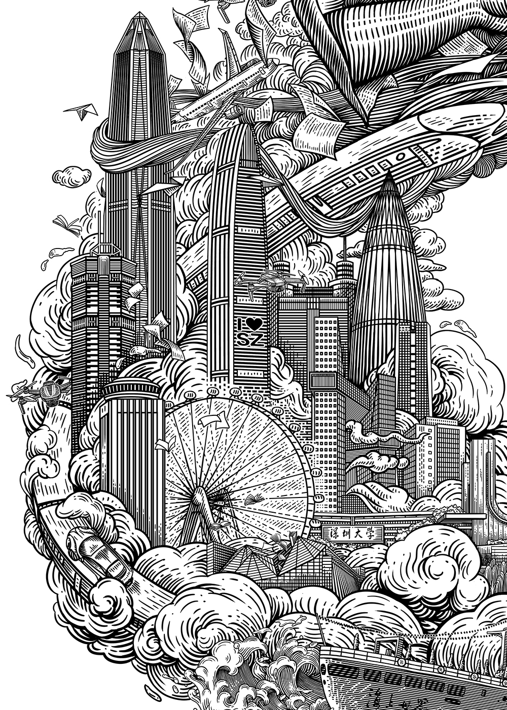 2021深圳设计周特邀作品《腾飞》-古田路9号-品牌创意/版权保护平台