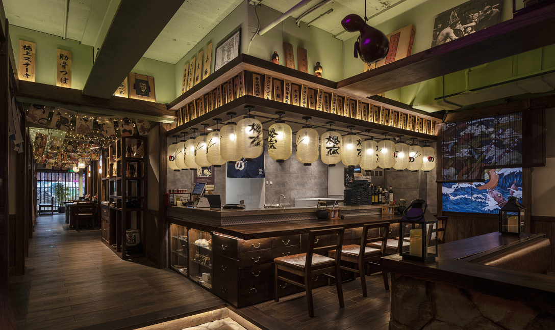 杭州向北设计日式居酒屋空间设计北京樱宿烧肉