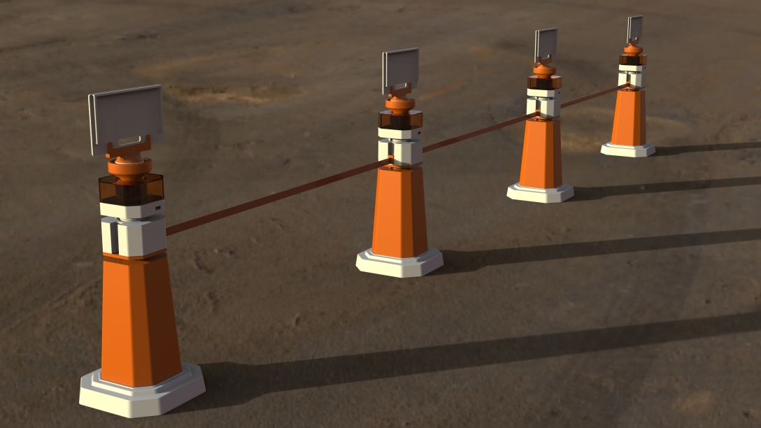 多功能移动路障设计