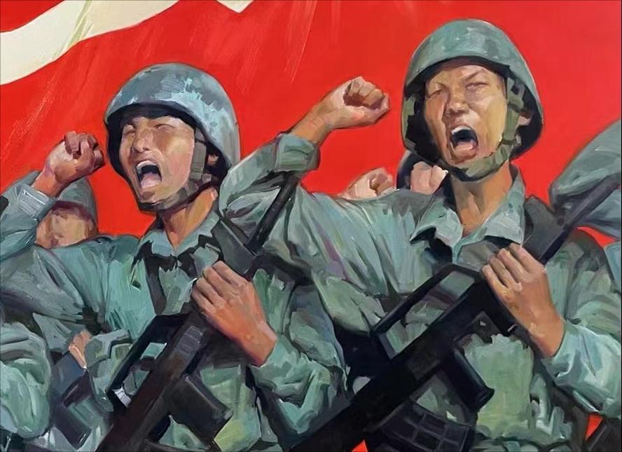 尺寸:160 cmx 130 cm形式:油画指导老师:秦秀杰作品名称:《呐喊》作者