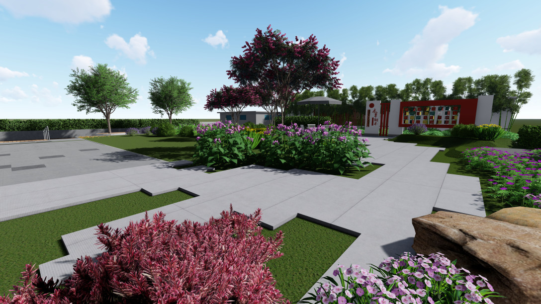 【景观设计】德州黄河涯医院花园