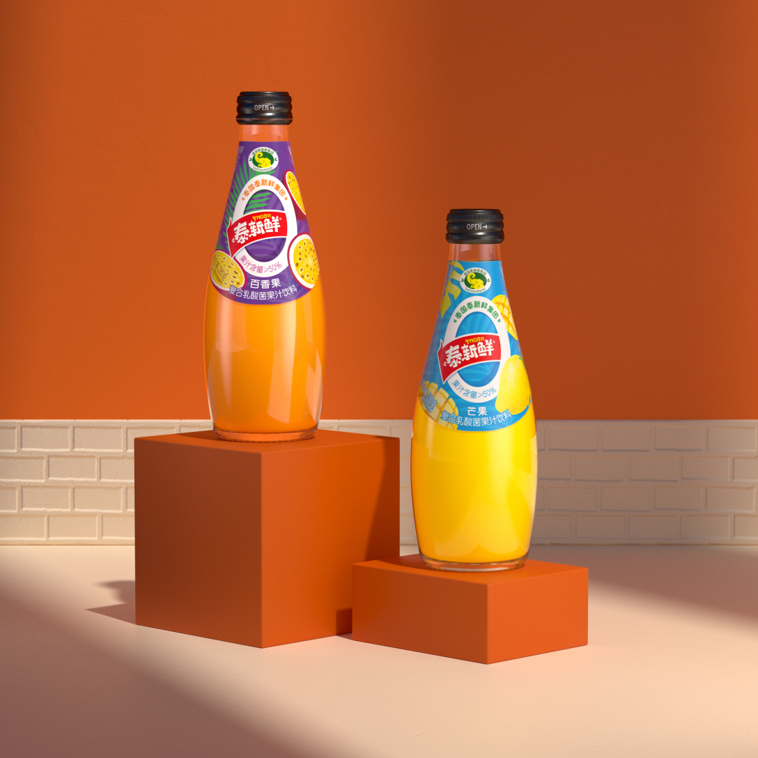 泰新鲜长江丨复合乳酸菌饮料包装设计案例-古田路9号-品牌创意/版权