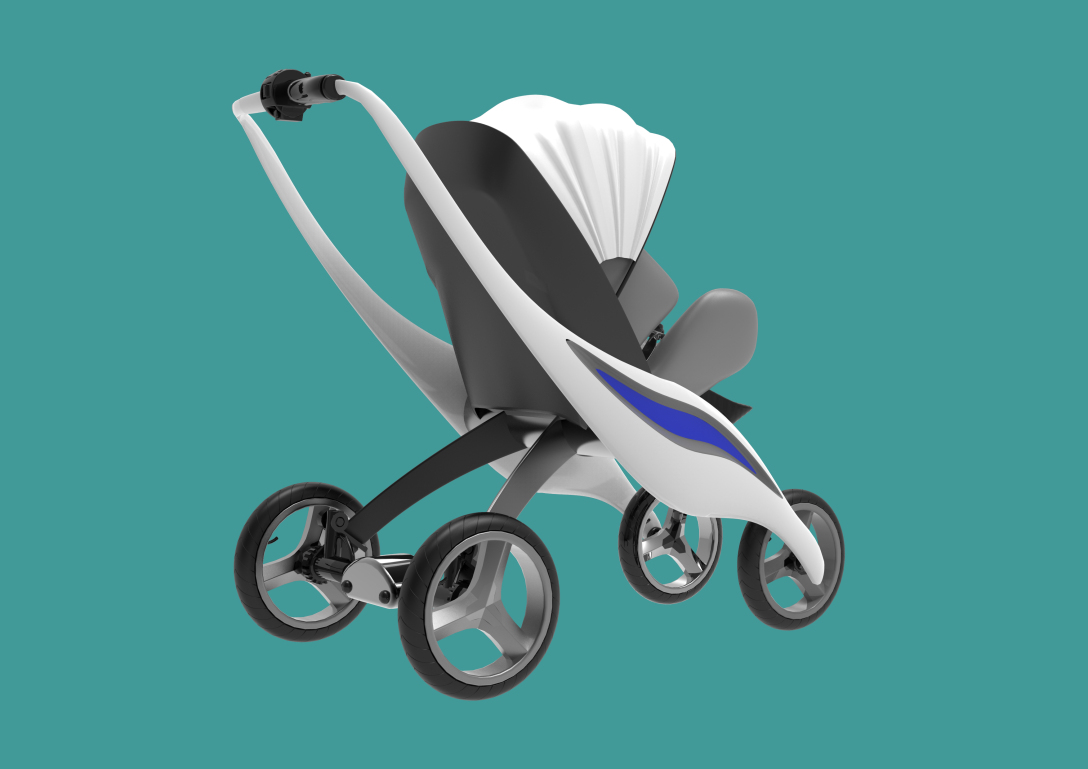 电助力婴儿车-古田路9号-品牌创意/版权保护平台