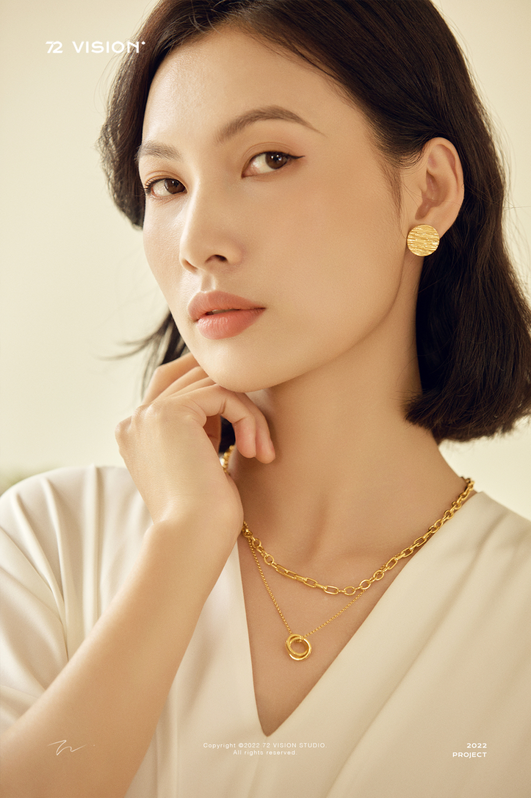 72vision百泰精工5d黄金首饰模特拍摄ii